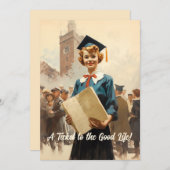 Graduate Girl gratulieren Ankündigung (Vorne/Hinten)