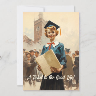 Graduate Girl gratulieren Ankündigung