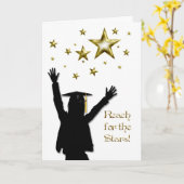 Graduate Girl Stars Karte (Gelbe Blume)