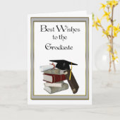 Graduate Glückwunsch Black Cap Karte (Gelbe Blume)