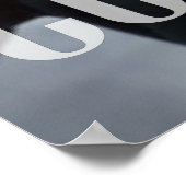 Graduate Glückwunsch Foto Modernes Minimalistisch Poster (Ecke)