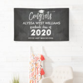Graduate Glückwunschs 2020 Chalkboard Abschluss Banner (Insitu)