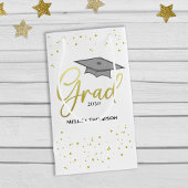 Graduate Gold Abschluss Script Cap Simple Grad Kleine Geschenktüte