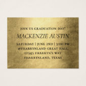 Graduate Gold Script | Ankündigung von elegantem F (Rückseite)