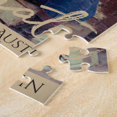 Graduate Gold Script | Elegant Grad Foto Keepake Puzzle (Seite)