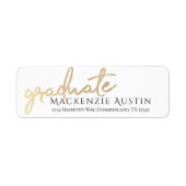 Graduate Gold Script | Eleganter handgeschriebener (Vorne)