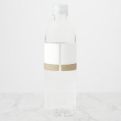 Graduate Gold Script | Eleganter handgeschriebener Wasserflaschenetikett (Rückseite)