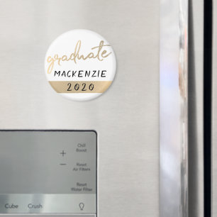 Graduate Gold Script Klassischer Brush mit dem J Magnet