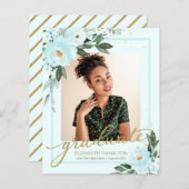 Graduate Grad Ankündigung Foto Budgetkarte (Vorne/Hinten)