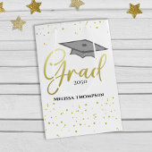 Graduate Grad Gold Abschluss Script Cap Mittlere Geschenktüte