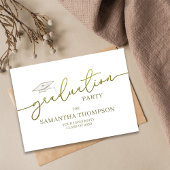 Graduate Graduate Cap Foto Party Beilage Visitenkarte