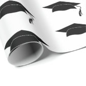 Graduate Graduate Cap Muster Geschenkpapier (Rolleneckpunkt)