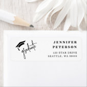 Graduate Graduate Cap Script-Rücksendeadresse (Insitu)