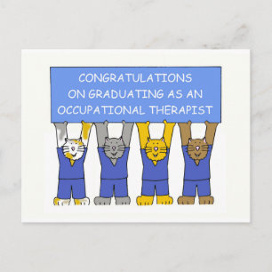Graduate Graduate of Occupation Postkarte