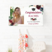 Graduate Graduate Party der Burgunder Marine Banner (Insitu)