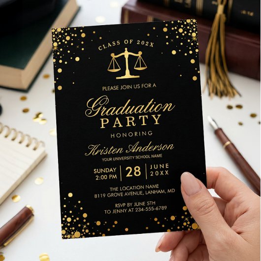 Graduate Graduate Party Einladung