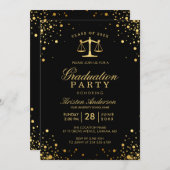 Graduate Graduate Party Einladung (Vorne/Hinten)