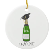 Graduate Graduation Cap Champagne Custom Christmas