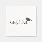 Graduate Graduation Cap Serviette (Vorderseite)