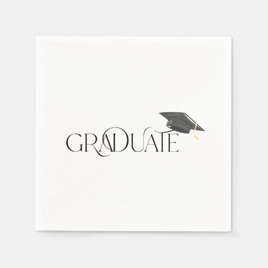Graduate Graduation Cap Serviette (Vorderseite)