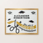 Graduate Graduation Class of 2022 Fun Custom Puzzle (Horizontal)