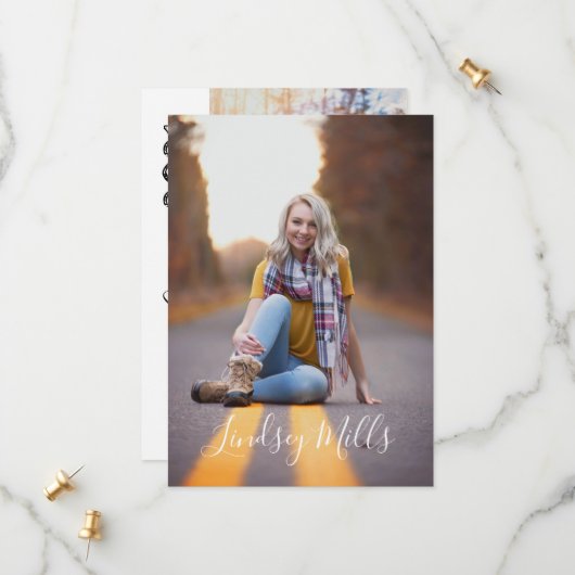 Graduate, Graduation Party, Grad, 2021 Graduate Save The Date (Vorderseite/Rückseite Beispiel)