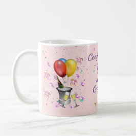 Graduate Gratulation Celebration Pink Kaffeetasse