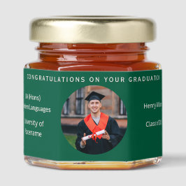 Graduate Gratulation Foto Green Elegant