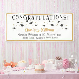 Graduate Gratulationen Banner mit Namen