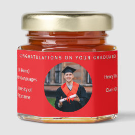 Graduate Gratulationen Custom Foto Stilvoll Red