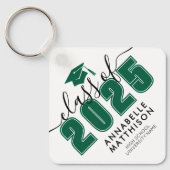 Graduate Green Abschluss Schlüsselanhänger (Vorderseite)