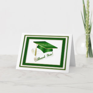 Graduate Green Vielen Dank Dankeskarte