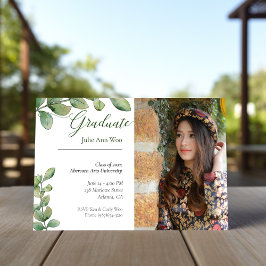 Graduate Greenery Foto Ankündigung