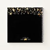 Graduate Guest Book 2022 Foto Black Gold Notizblock (Rückseite)