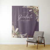Graduate Gvor Pampas eucalyptus lila elegant Wandteppich (Beispiel)