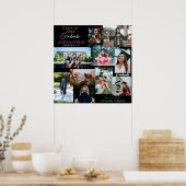 Graduate Hat Custom Multi Foto Collage 6V2 Poster (Küche)