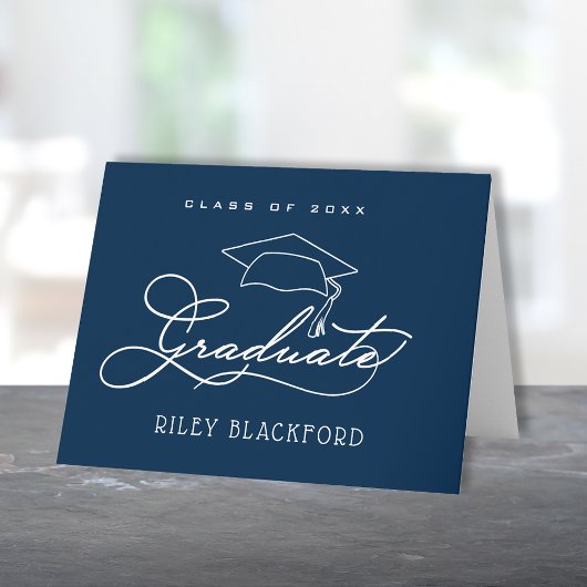 Graduate Hat Navy Blue