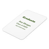 Graduate hinzufügen Namen Schule Namen Klasse von  Magnet (Linke Seite)