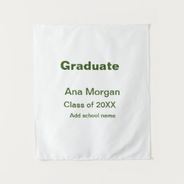 Graduate hinzufügen Namen Schule Namen Klasse von  Wandteppich