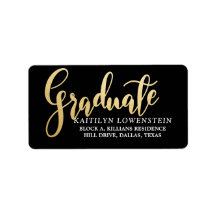 Graduate Imitate Gold Foil Handgeschriebenes Skrip