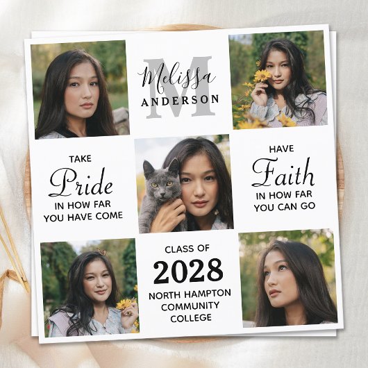Graduate Inspiration 5 Foto Collage Abschluss Ankündigung