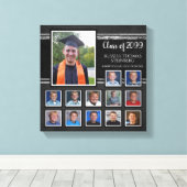 Graduate K-12 Foto Collage Keepake Leinwanddruck (Insitu (Holzboden))