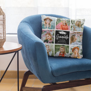 Graduate Keepake 8 Foto Collage & Quote Geschenk Kissen