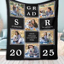 Graduate Keepsak Personalisiert Einmalige FotoColl Fleecedecke