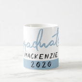 Graduate Light Blue | Robin Egg Brush Script Kaffeetasse (Mittel)