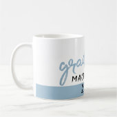 Graduate Light Blue | Robin Egg Brush Script Kaffeetasse (Links)