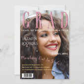 Graduate Magazine Cover Foto Abschluss Ankündigung (Vorderseite)