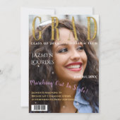 Graduate Magazine Cover Foto Abschluss Ankündigung (Vorderseite)