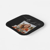 Graduate Minimalistisch Foto Grad Party Pappteller (Gewinkelt)