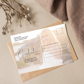 Graduate Minimalistisch Foto Template Gold Script Postkarte